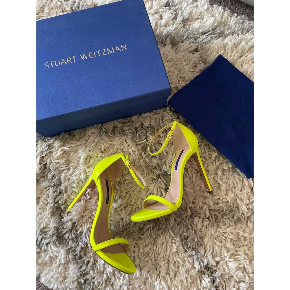 Stuart Weitzman Stuart Weitzman Neon Nudist Sandal - image 3