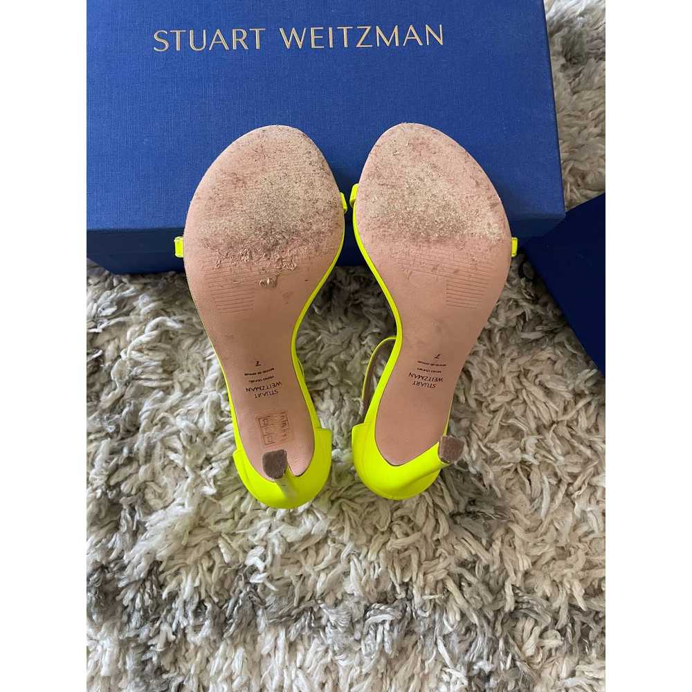 Stuart Weitzman Stuart Weitzman Neon Nudist Sandal - image 4