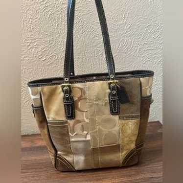 Coach signature patchwork tote - Gem
