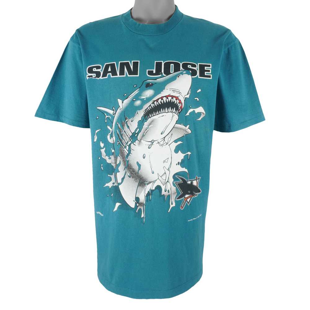 NHL (Nutmeg) - San Jose Sharks Breakout T-Shirt 1… - image 1