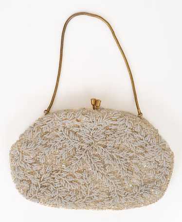 Leafy Beaded Vintage Evening Bag