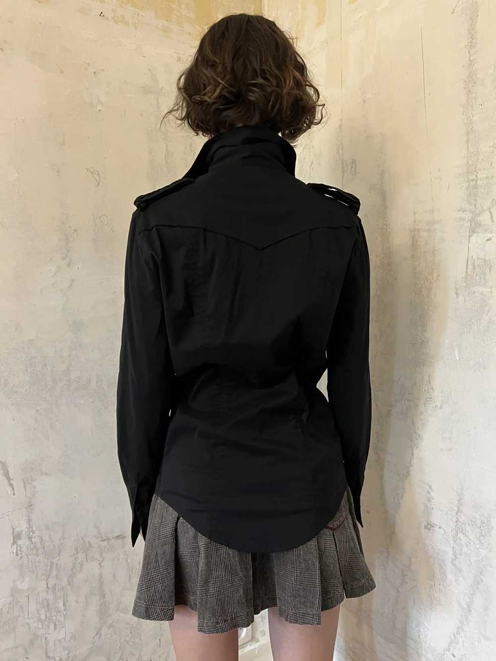 Gaetano Navarra Black Military Blouse - image 4