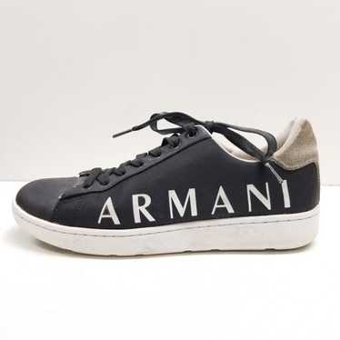 Armani Exchange logo-patch Panelled Sneakers - Farfetch