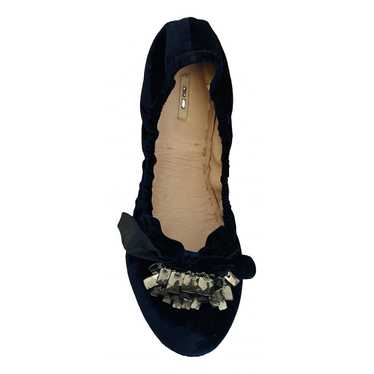 Miu Miu Velvet ballet flats