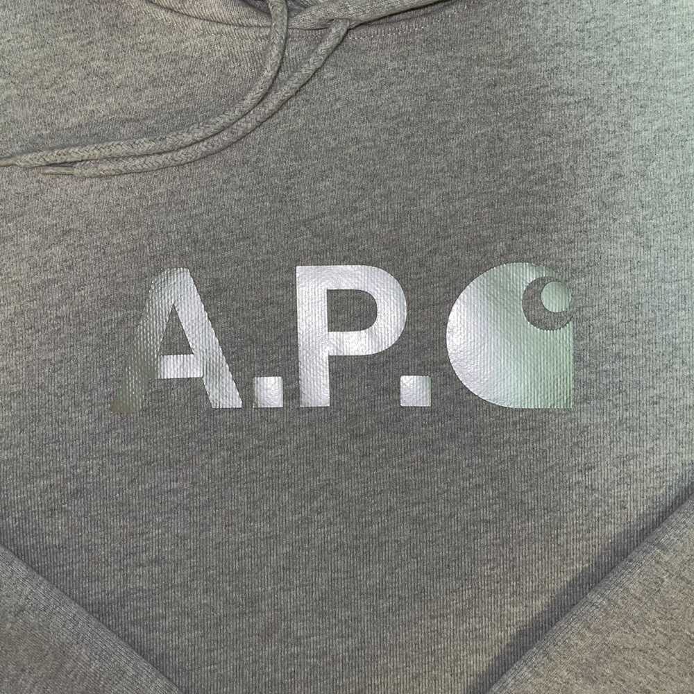 A.P.C. Carhartt WIP x A.P.C - Grey Stash Hoodie - image 2