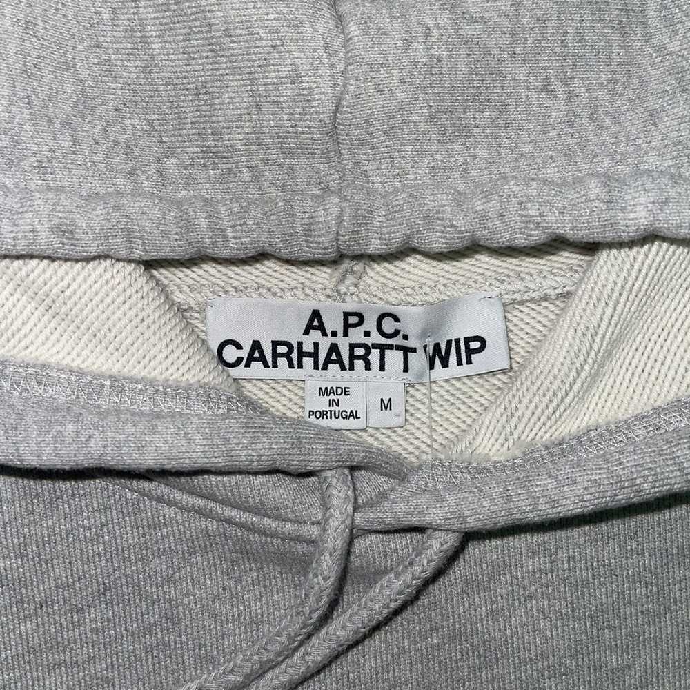 A.P.C. Carhartt WIP x A.P.C - Grey Stash Hoodie - image 3