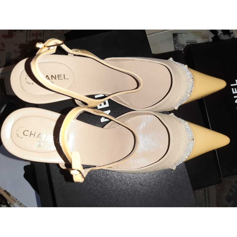 Chanel Slingback cloth sandals - image 2