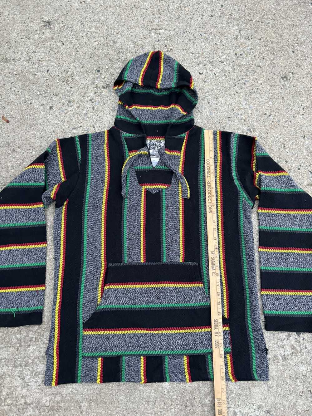 Mexican Threads × Vintage Mexican poncho hoodie - Gem