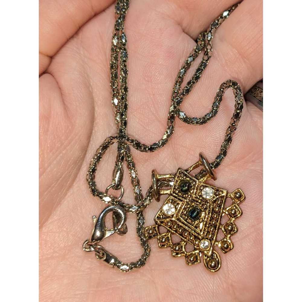 Other Vintage Gold Pendant Necklace - image 3