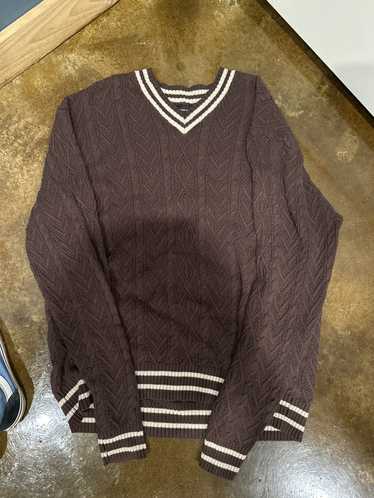Coloured Cable Knit Sweater Sweater