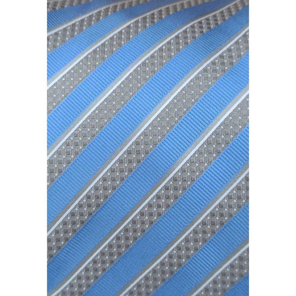 Canali CANALI Blue Striped Silk Tie ITALY 59"/ 3.… - image 4