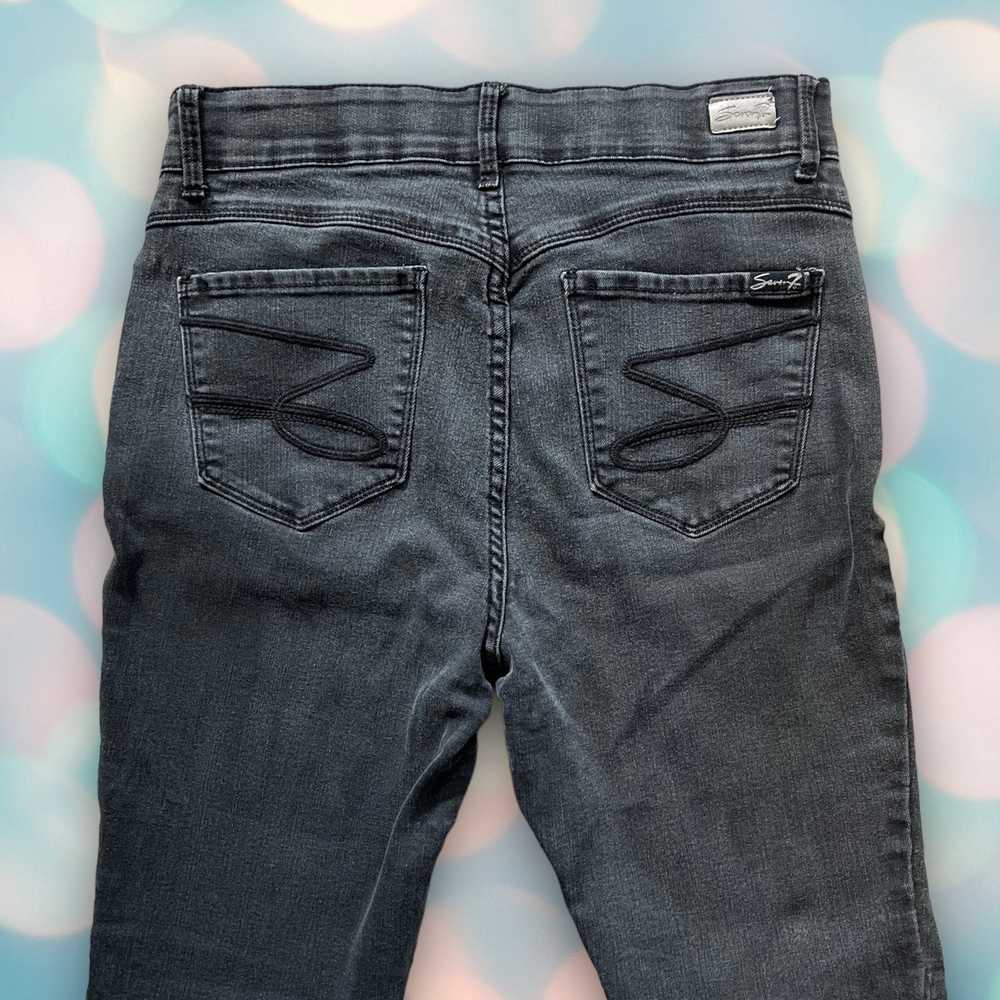 Seven 7 Seven7 Women’s High Rise Dark Gray Slim B… - image 4