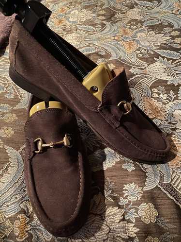 Vintage Calzature Rigoli Suede Horsebit Loafers, … - image 1