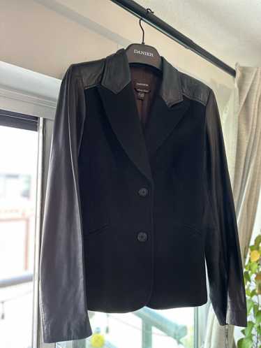 Danier Vintage Danier wool/leather women’s coat XS