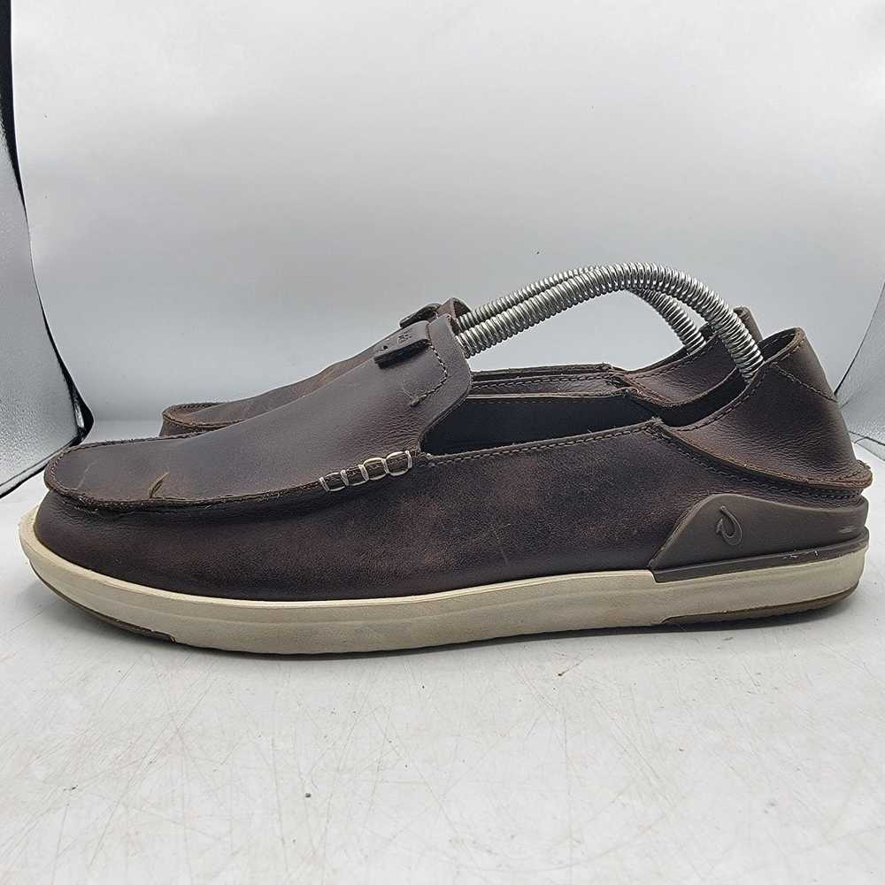 Olukai Olukai Kakaha Mens 10 Brown Leather Slip O… - image 5