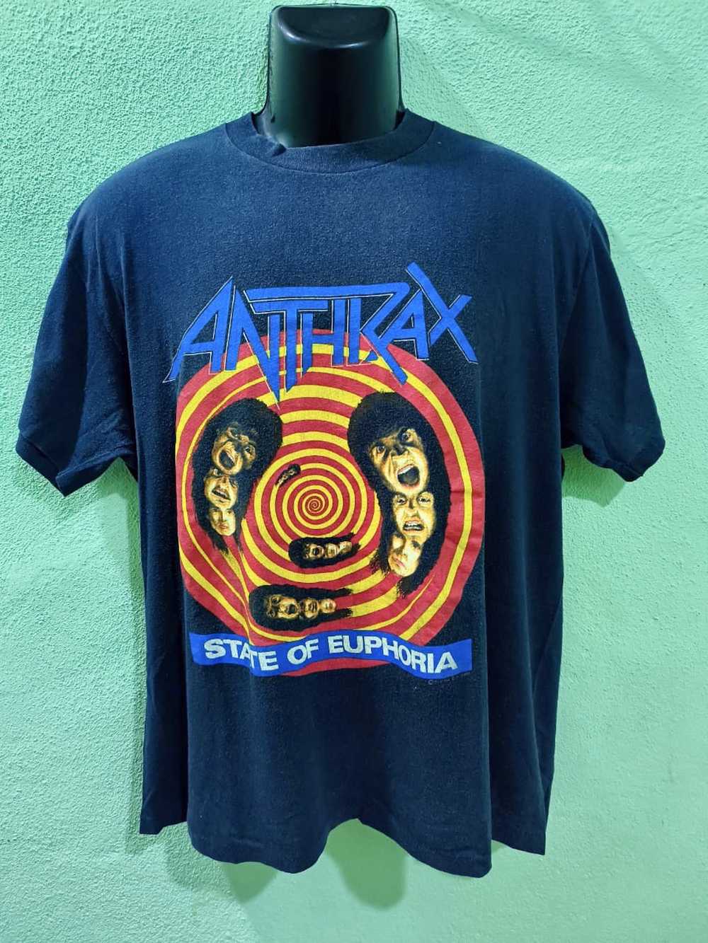 Band Tees vintage anthrax state of euphoria 1988 … - image 1