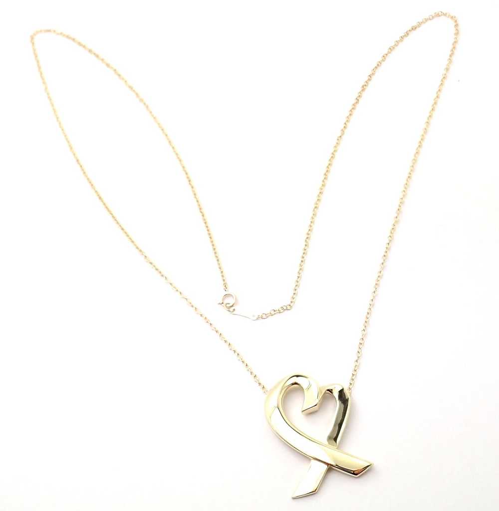 Tiffany & Co. Picasso 18k Yellow Gold Large Heart… - image 2