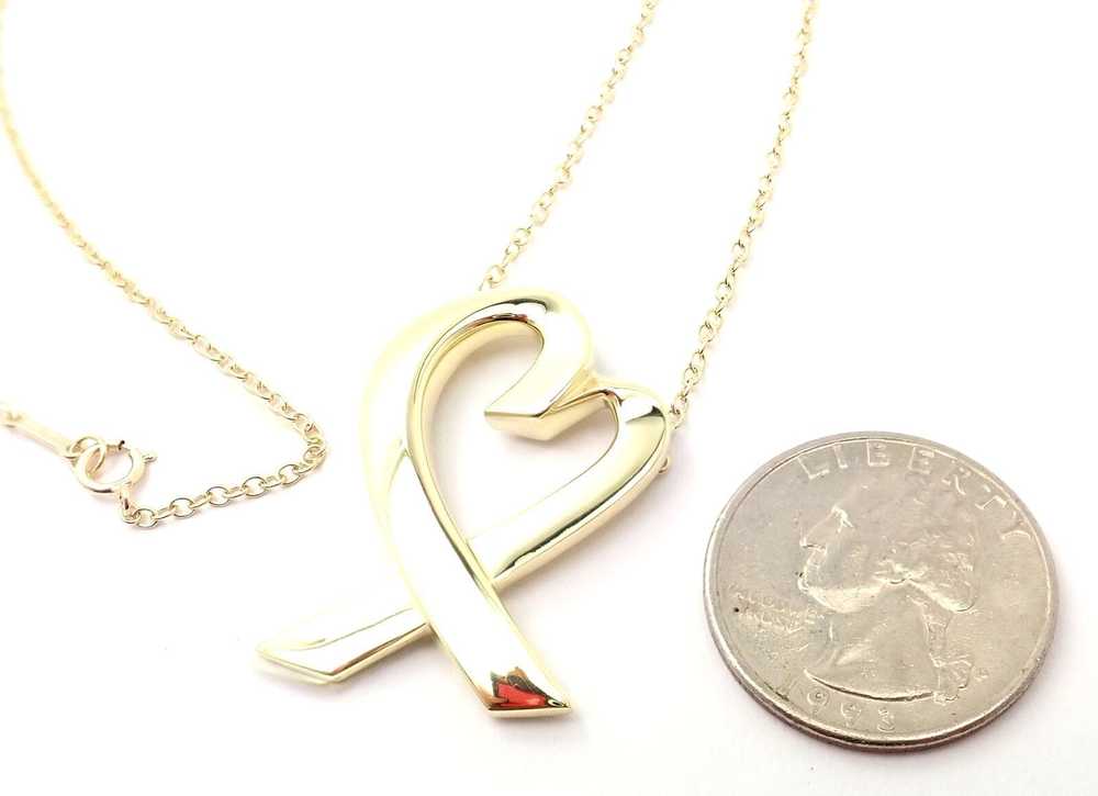 Tiffany & Co. Picasso 18k Yellow Gold Large Heart… - image 3