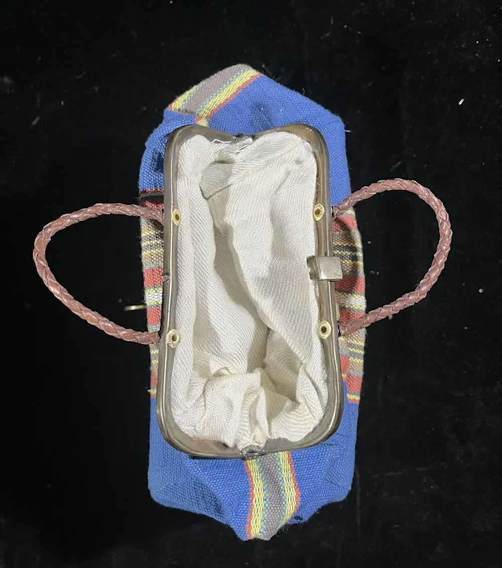 Vintage Multi-Color sac de voyage Purse W/ Chest - image 8