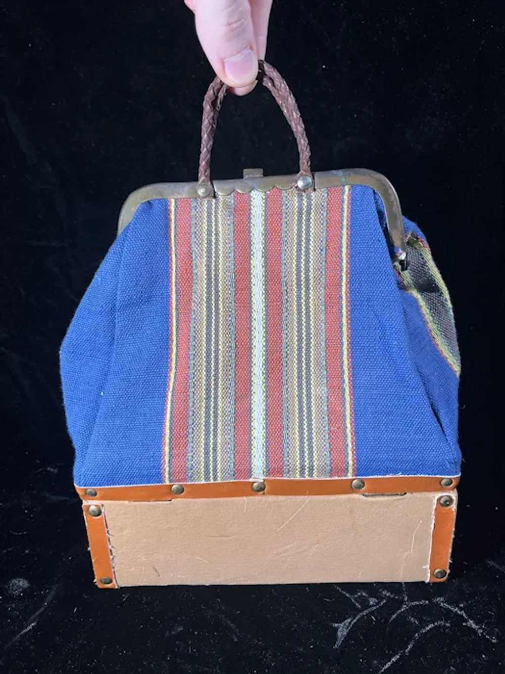 Vintage Multi-Color sac de voyage Purse W/ Chest - image 9