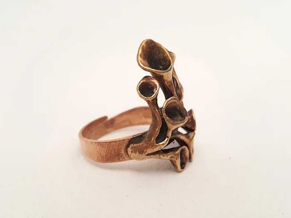 Hannu Ikonen - Reindeer Moss Bronze Ring - Valo-K… - image 3