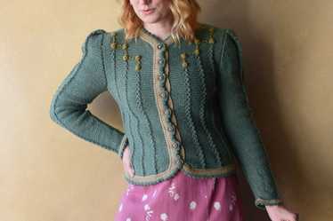 1980s hand knit sweater . Wolkenstricker Bavarian… - image 1