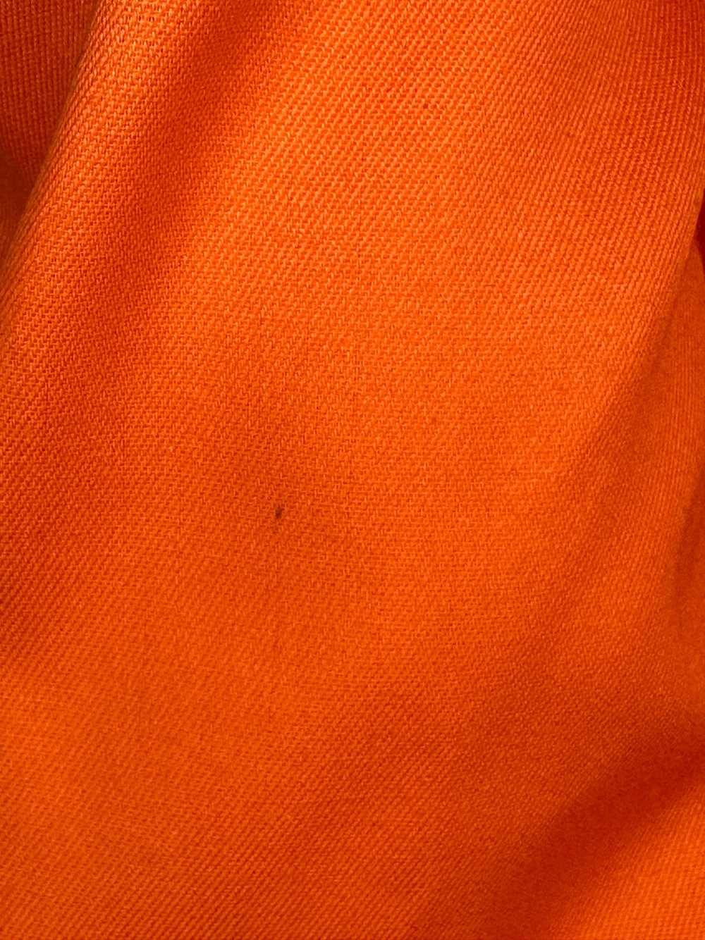 1970s Orange Mod Jacket with Zippers, Harvé Benar… - image 7