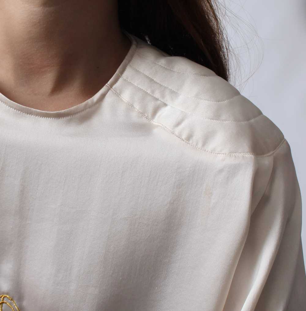 Vintage Oscar de la Renta Silk Blouse - image 10