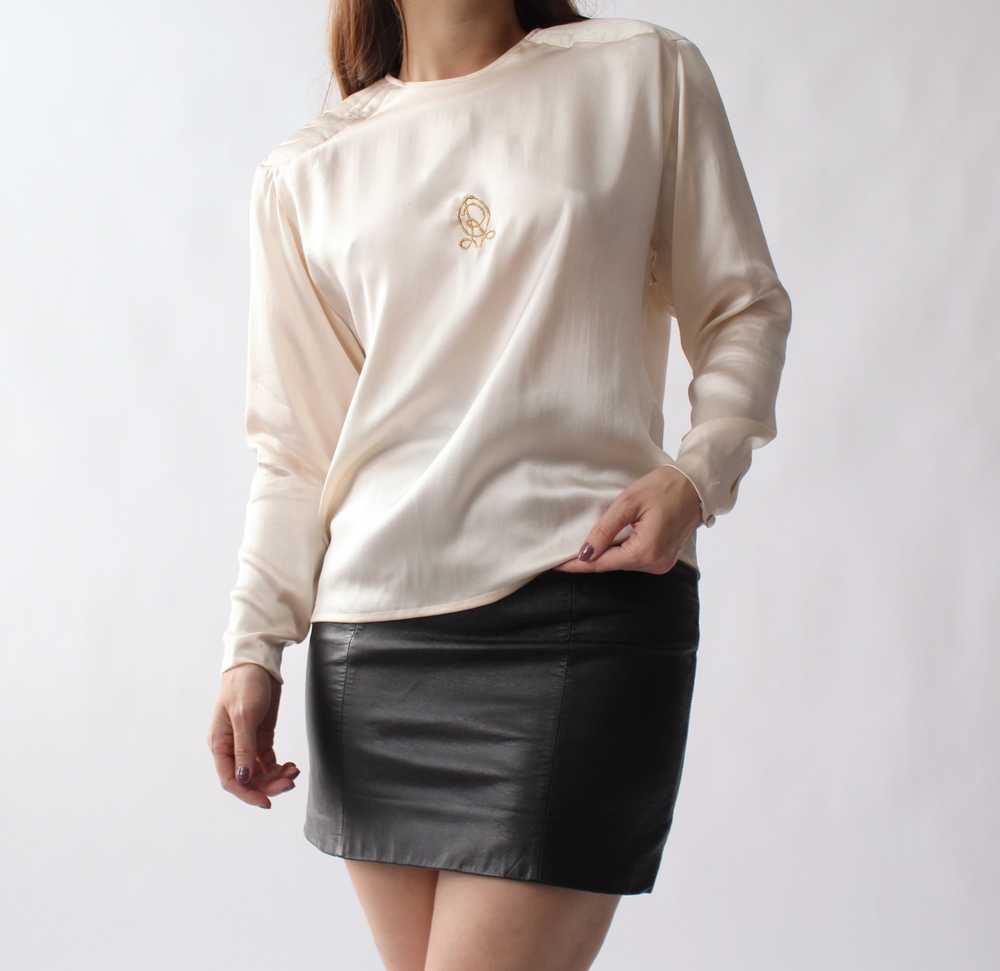 Vintage Oscar de la Renta Silk Blouse - image 2