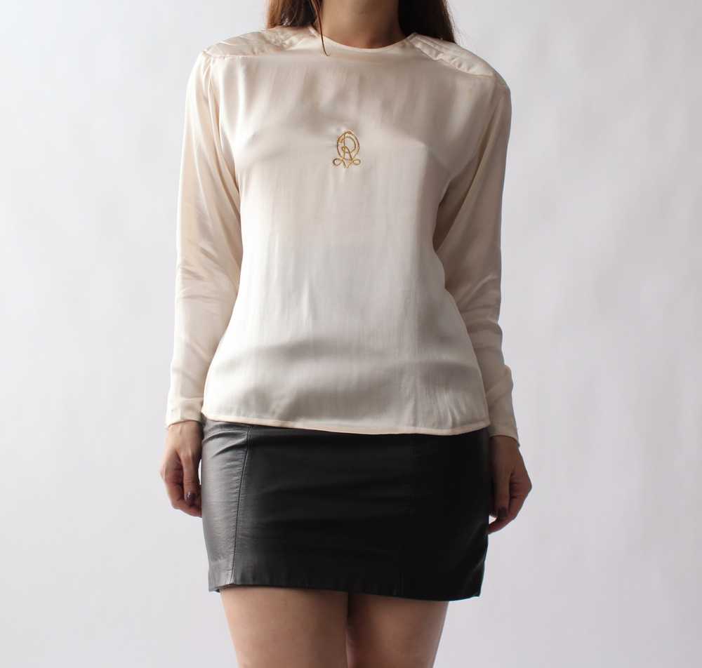 Vintage Oscar de la Renta Silk Blouse - image 3