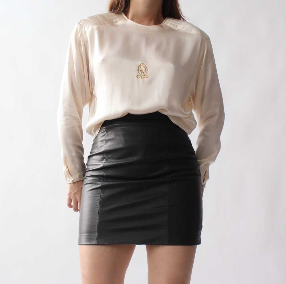 Vintage Oscar de la Renta Silk Blouse - image 4