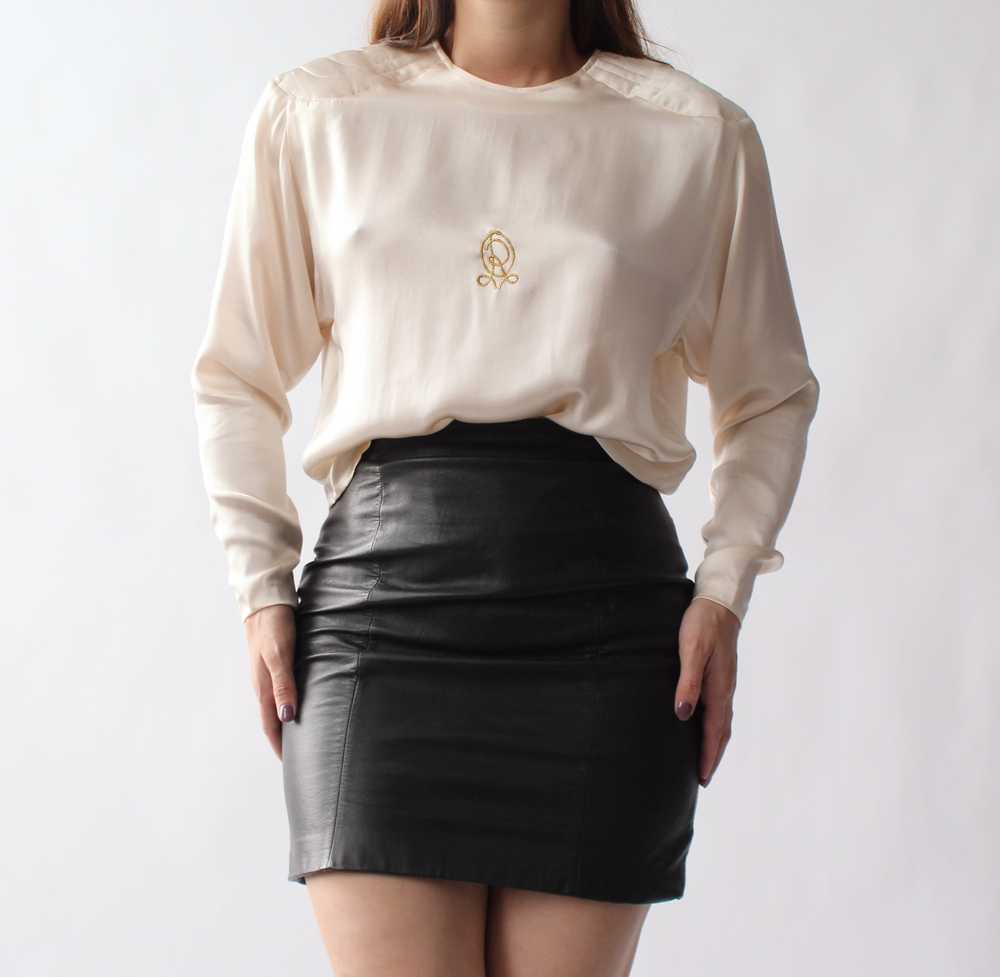 Vintage Oscar de la Renta Silk Blouse - image 5