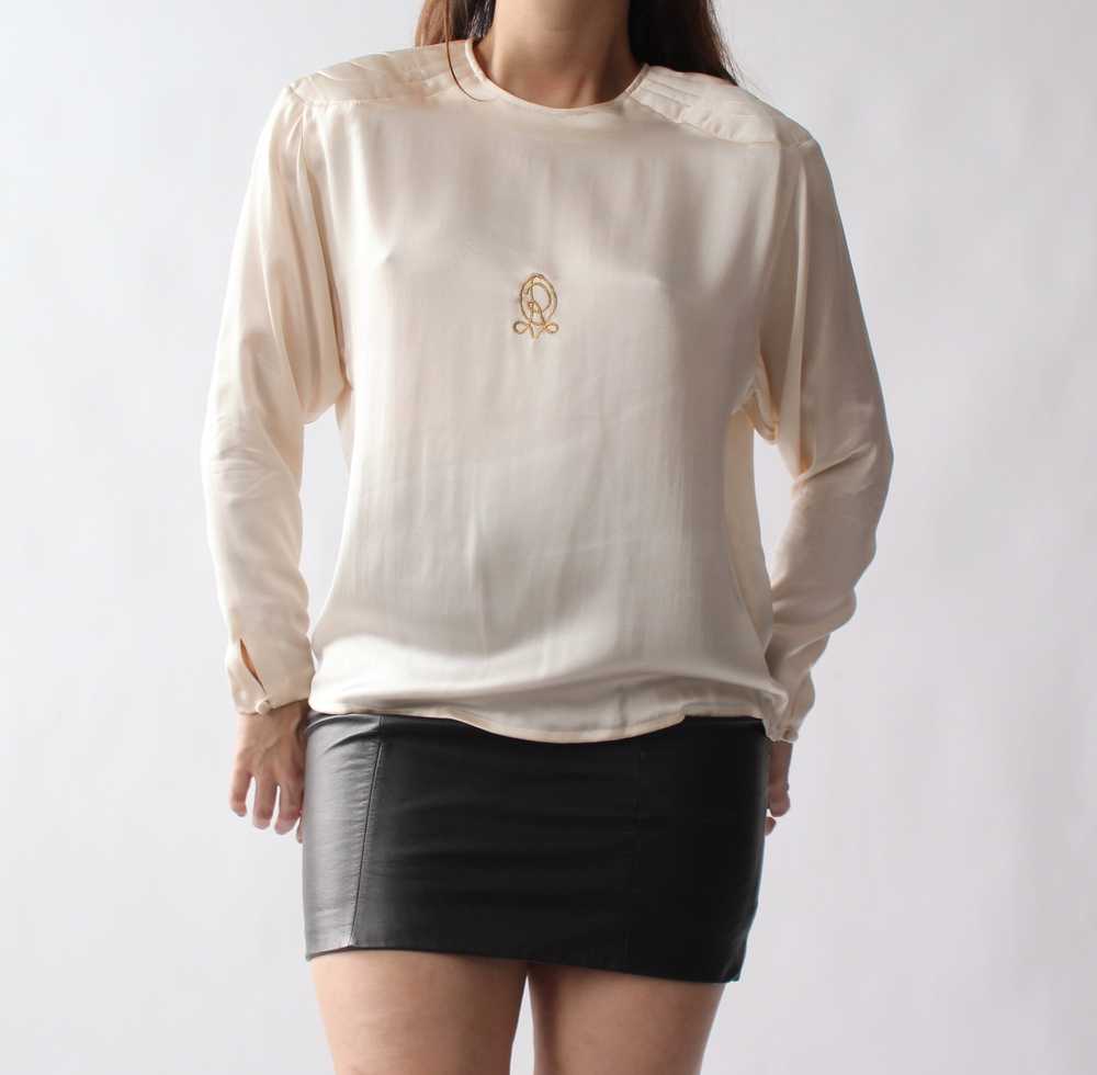 Vintage Oscar de la Renta Silk Blouse - image 6