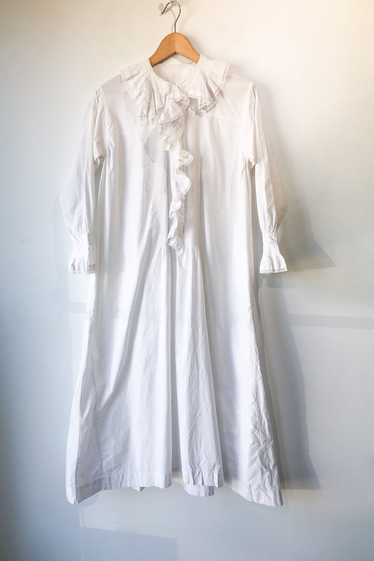 Vintage Victorian White Lace Trim Nightgown - Gem