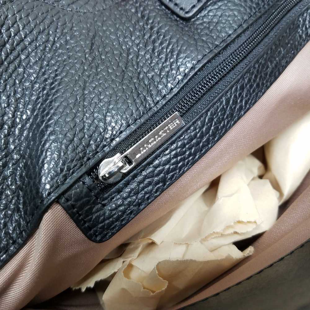 Lancaster Paris black leather tote bag good condi… - image 7