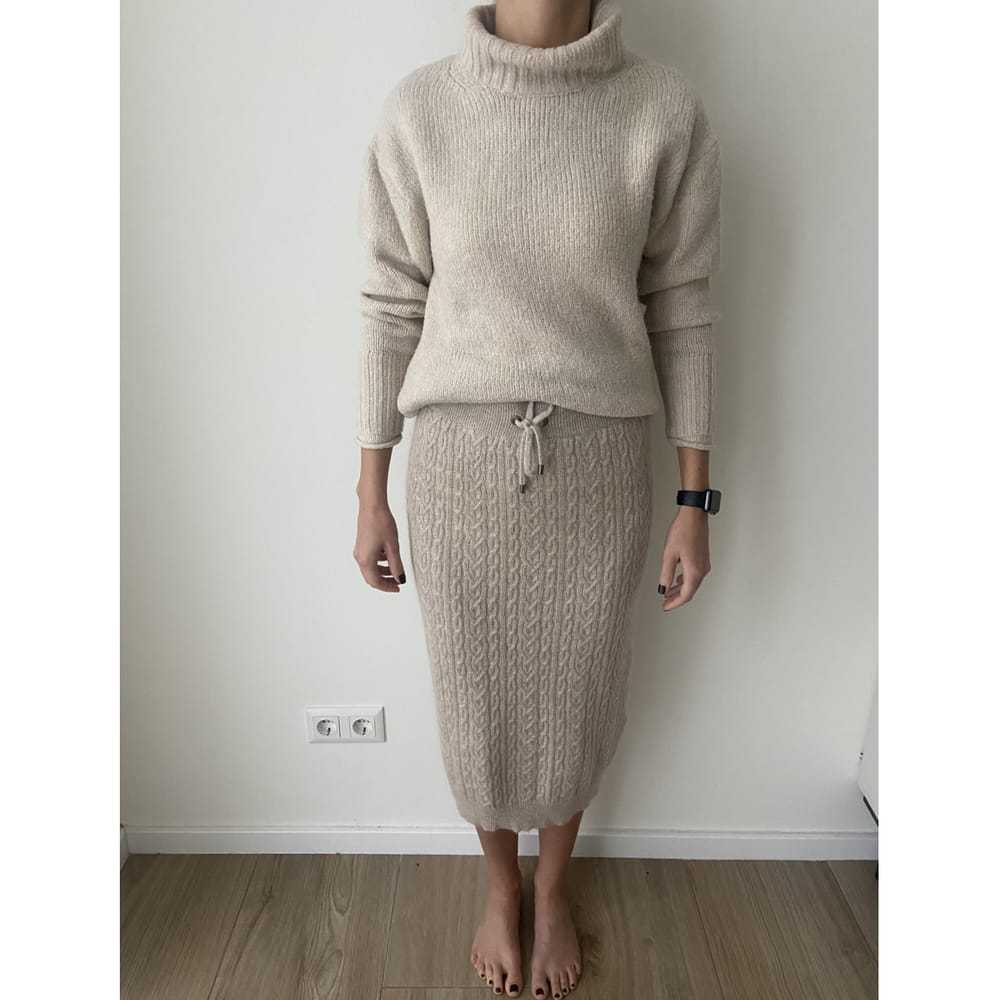 Brunello Cucinelli Wool maxi skirt - image 5