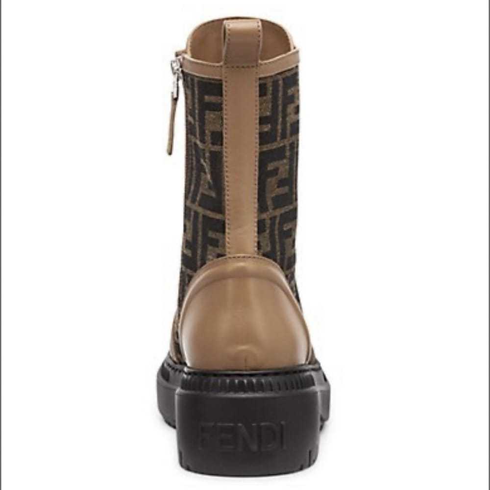 Fendi Leather biker boots - image 4