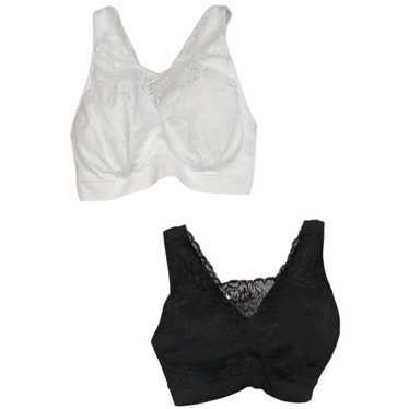 Breezies Soft Support Lace Bras Black - Set of 2