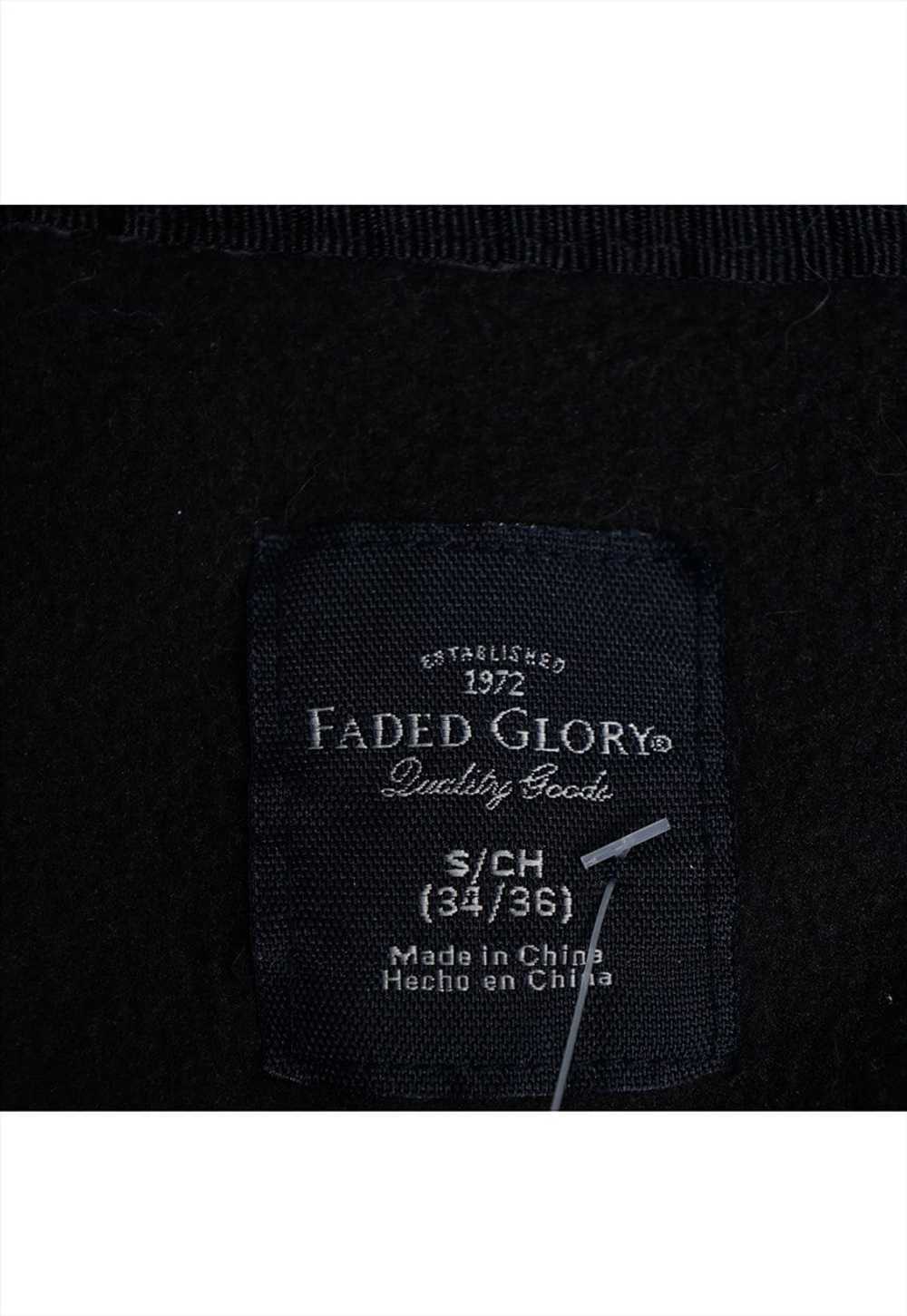 Vintage Faded Glory Black Quarter Zip Fleece Mens - image 3