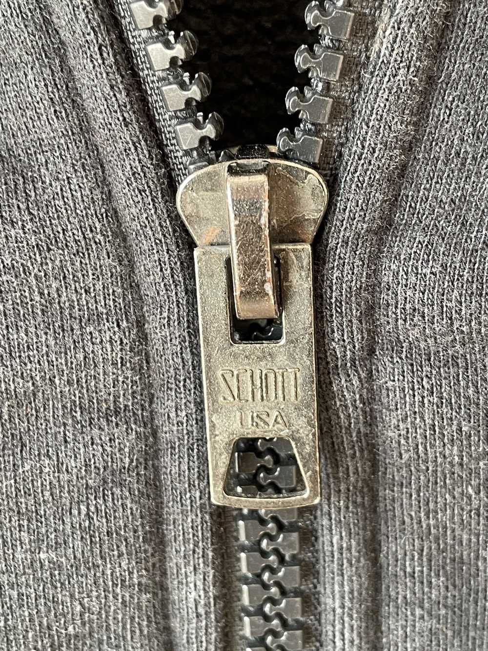 Schott Schott zip Sweater vintage - image 3