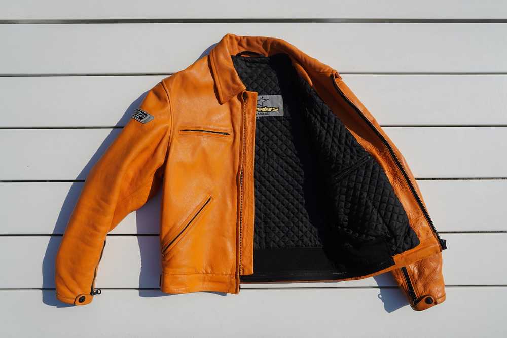 Racing × Vintage Alpinestars Orange Racing Jacket - image 12