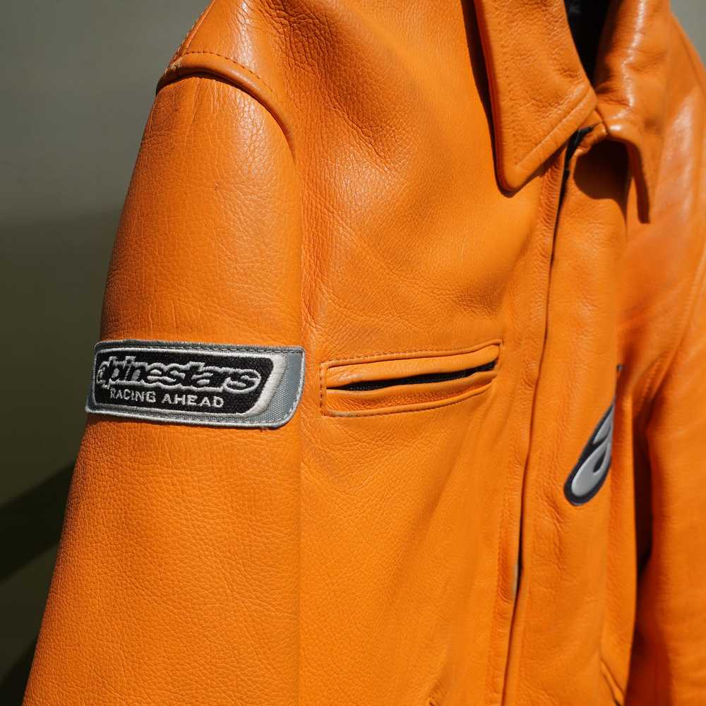 Racing × Vintage Alpinestars Orange Racing Jacket - image 9