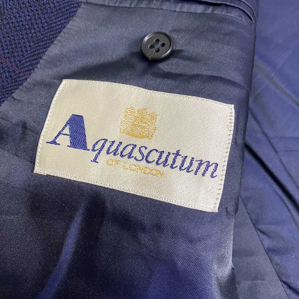 Aquascutum × Vintage Aquascutum wool plaid blazer… - image 9