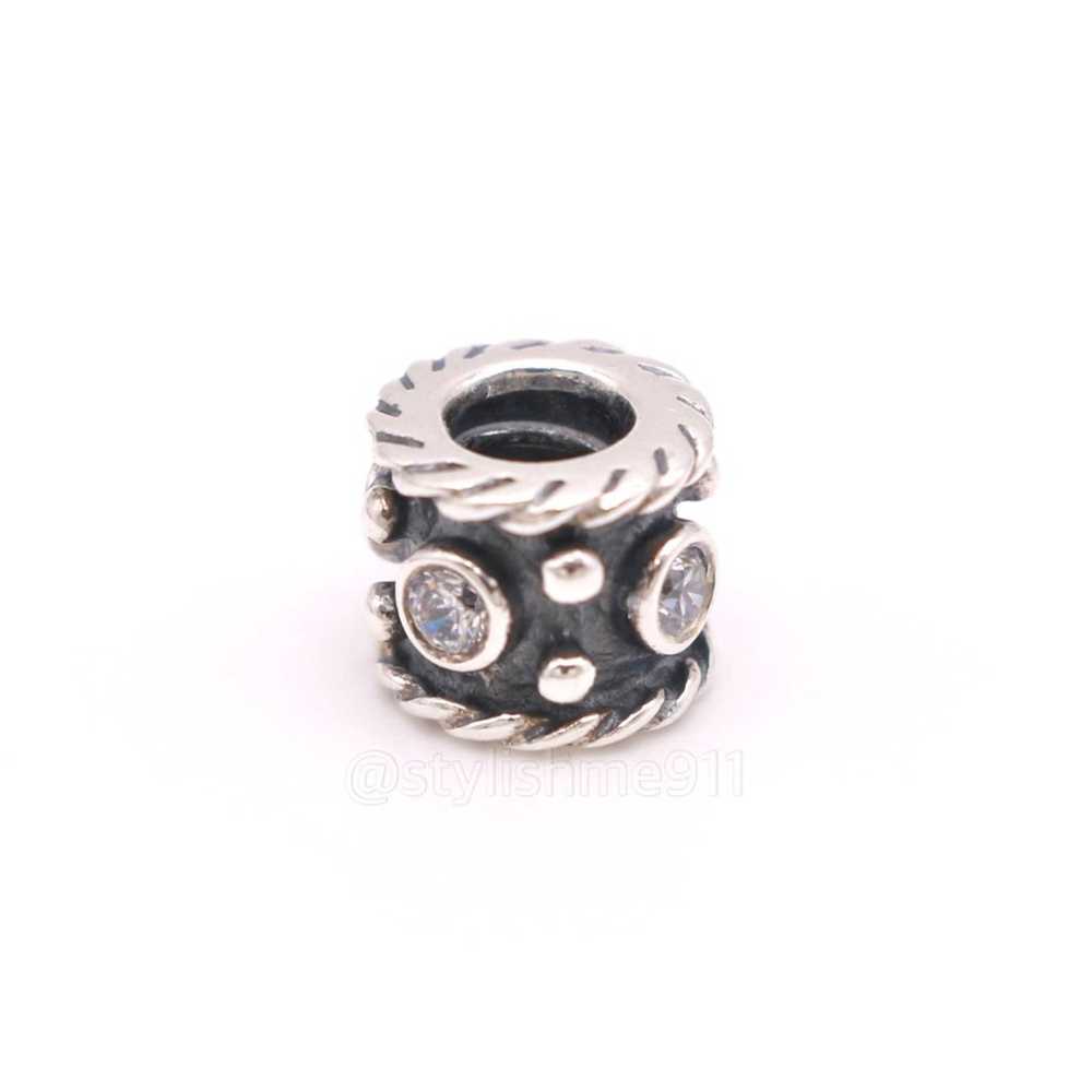 pandora PANDORA Abstract Oxidized Charm with cubi… - image 5