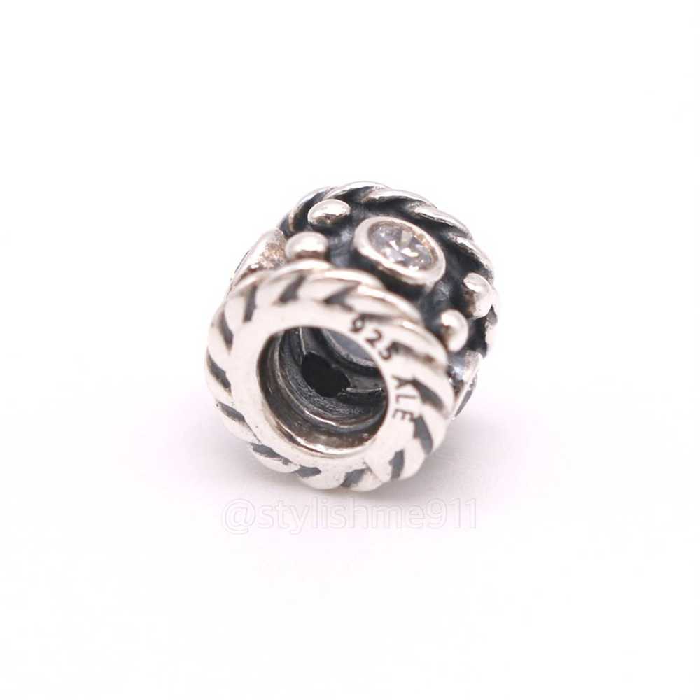 pandora PANDORA Abstract Oxidized Charm with cubi… - image 6