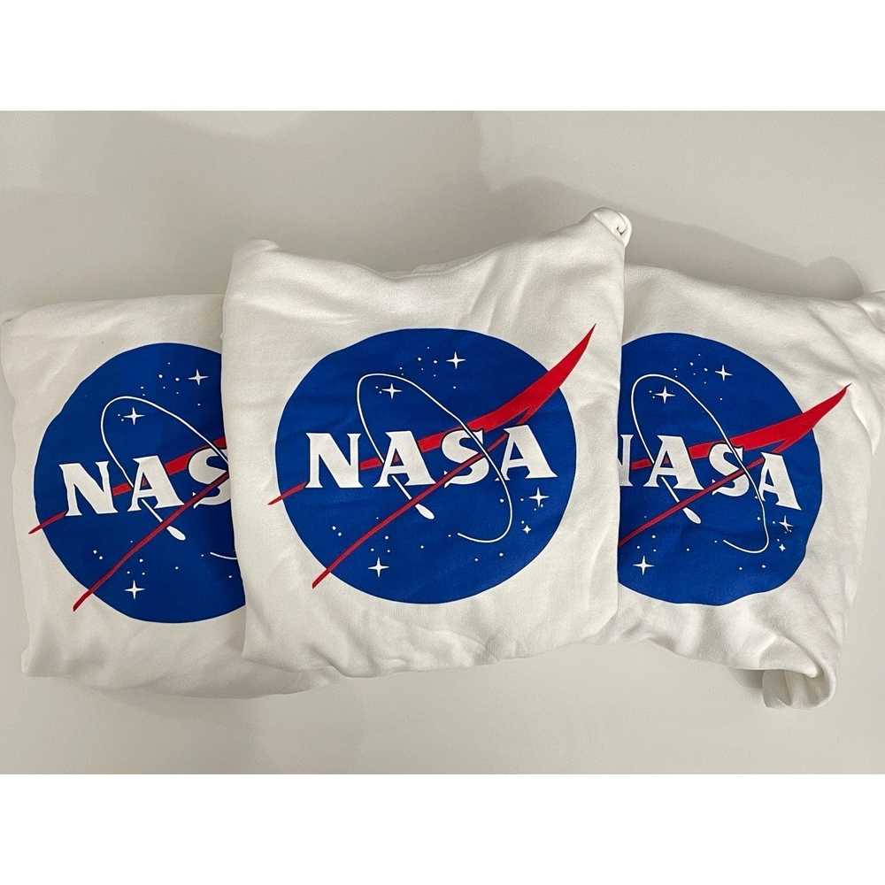 Nasa NEW ACE APPAREL NASA WHITE HOODIE SIZE SMALL - image 2