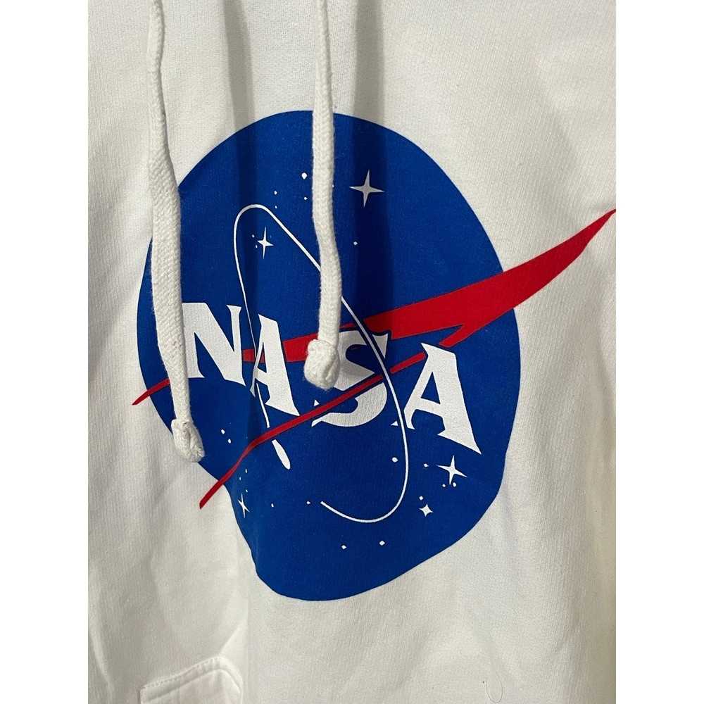 Nasa NEW ACE APPAREL NASA WHITE HOODIE SIZE SMALL - image 4