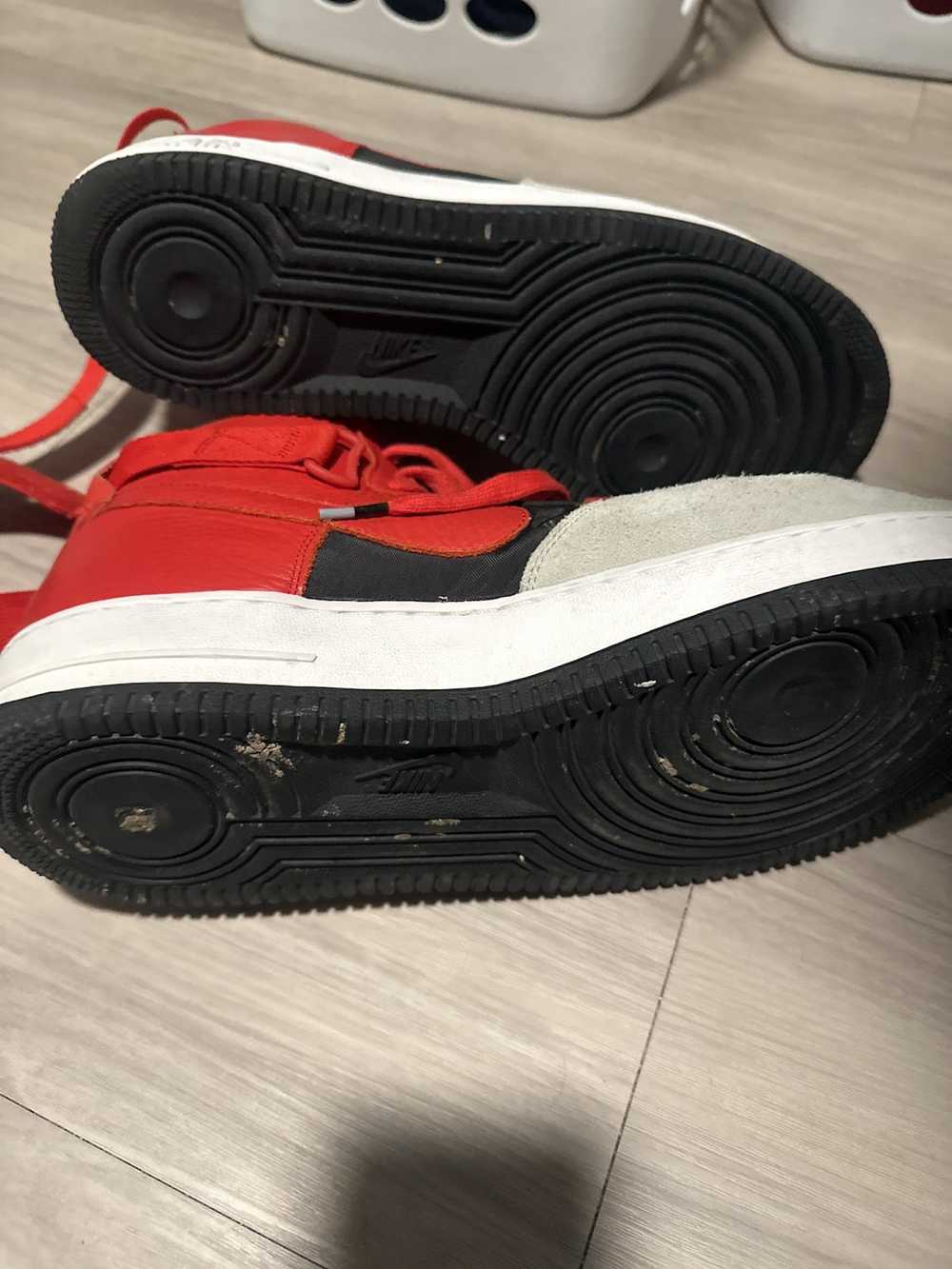 Nike Nike AirForce 1 Hi Top Black Red White - image 5