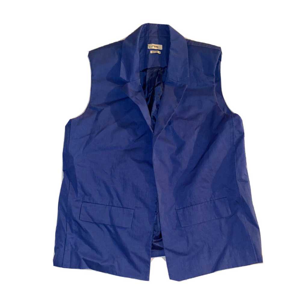 Jason Wu Jason Wu Womens Notch Lapel Blue Vest Si… - image 2