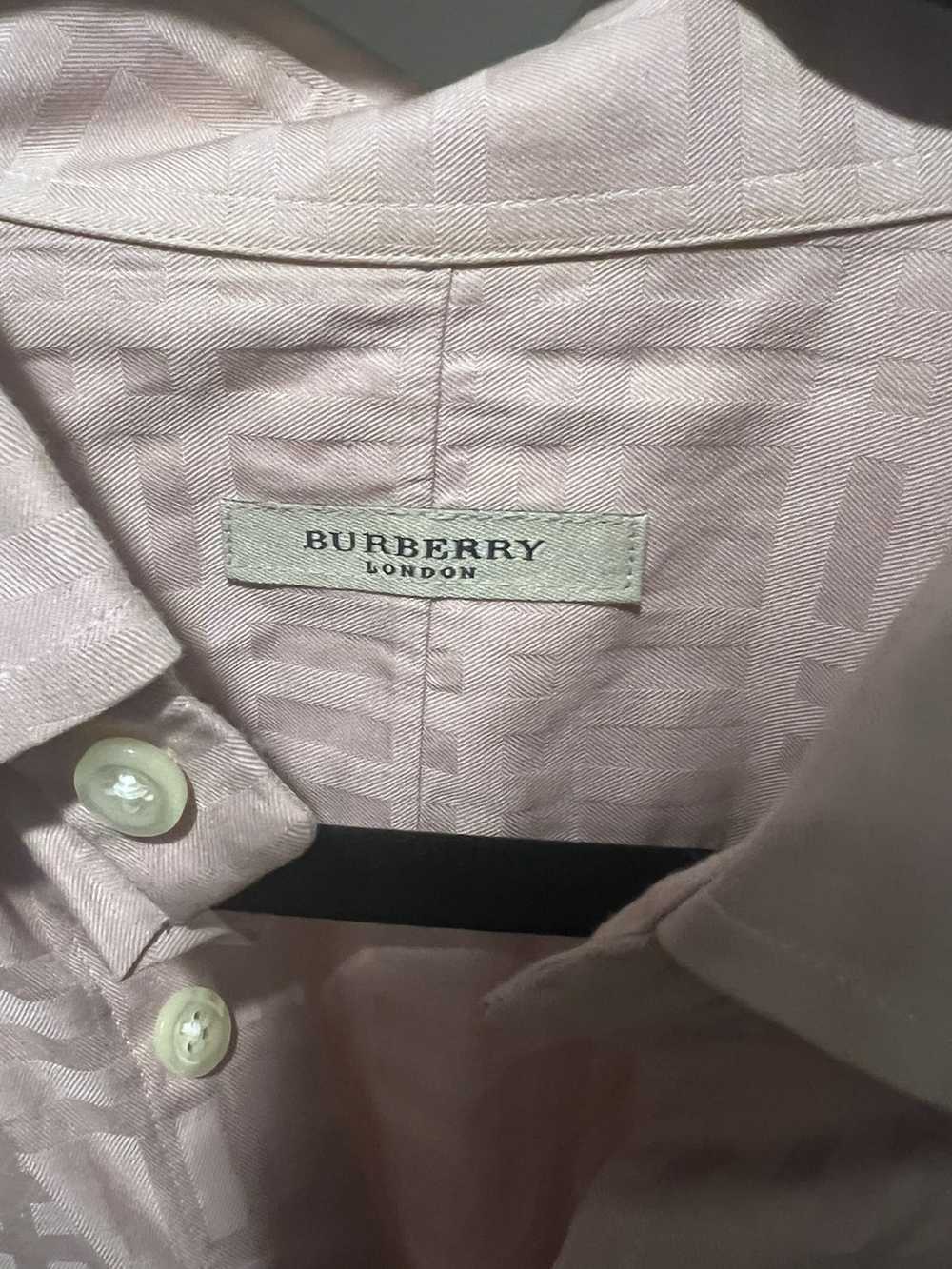 Burberry × Vintage Vintage Burberry button up (pi… - image 5